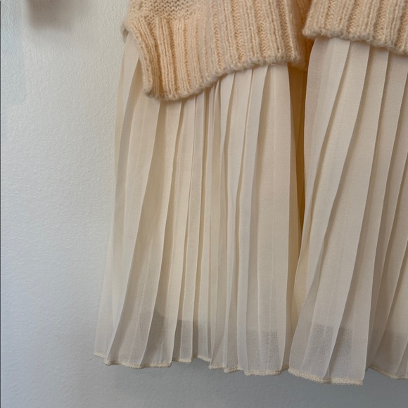 Cream Cable Knit Sweater Dress - Picture 3 of 4